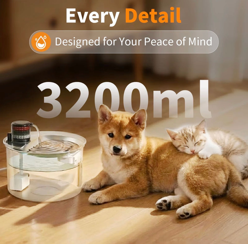 Premium 304 Stainless Steel Automatic Cat Dog Drinking Fountain with Quiet Pump Waterproof 12V for Indoor Pet Water Feeder